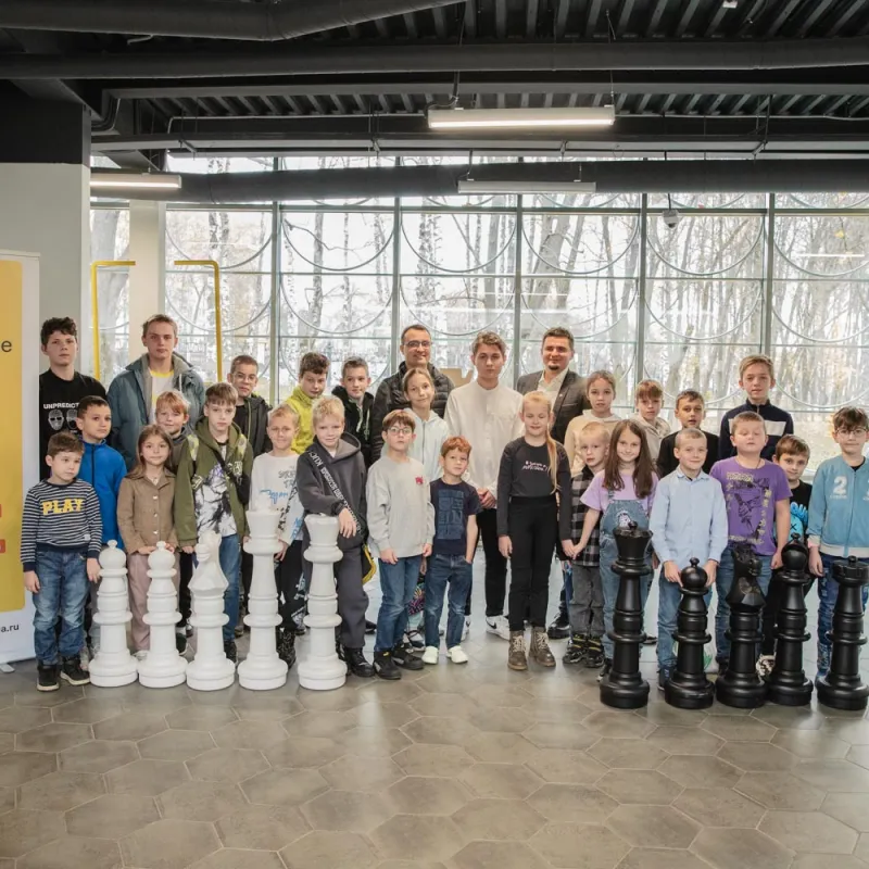 В Нижнем Новгороде состоялась мотивационная встреча с чемпионом по шахматам